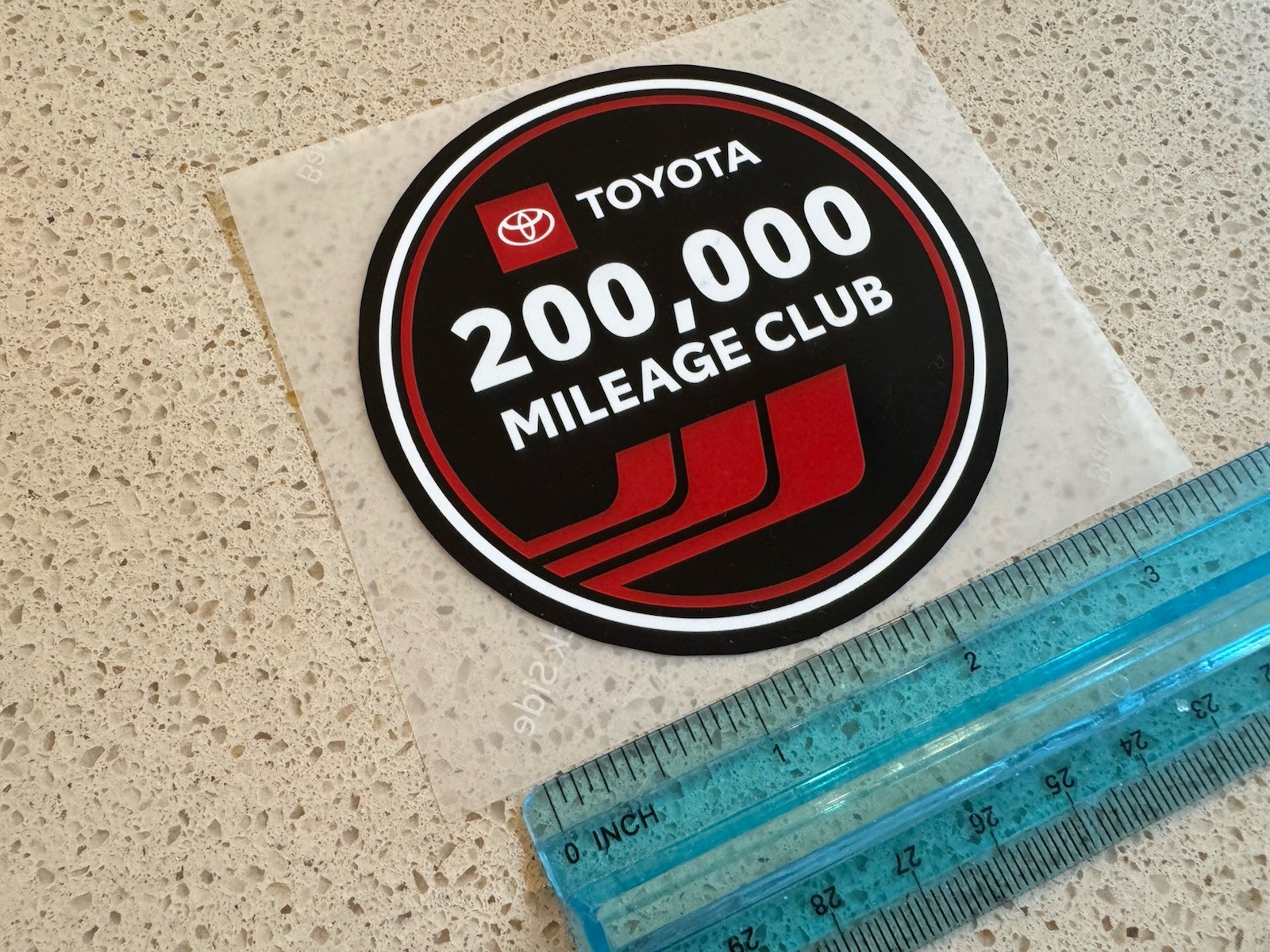 200k Mileage Club YOTA Window Decal - Tundra Tacoma 4runner Land FJ Cruiser Toyo