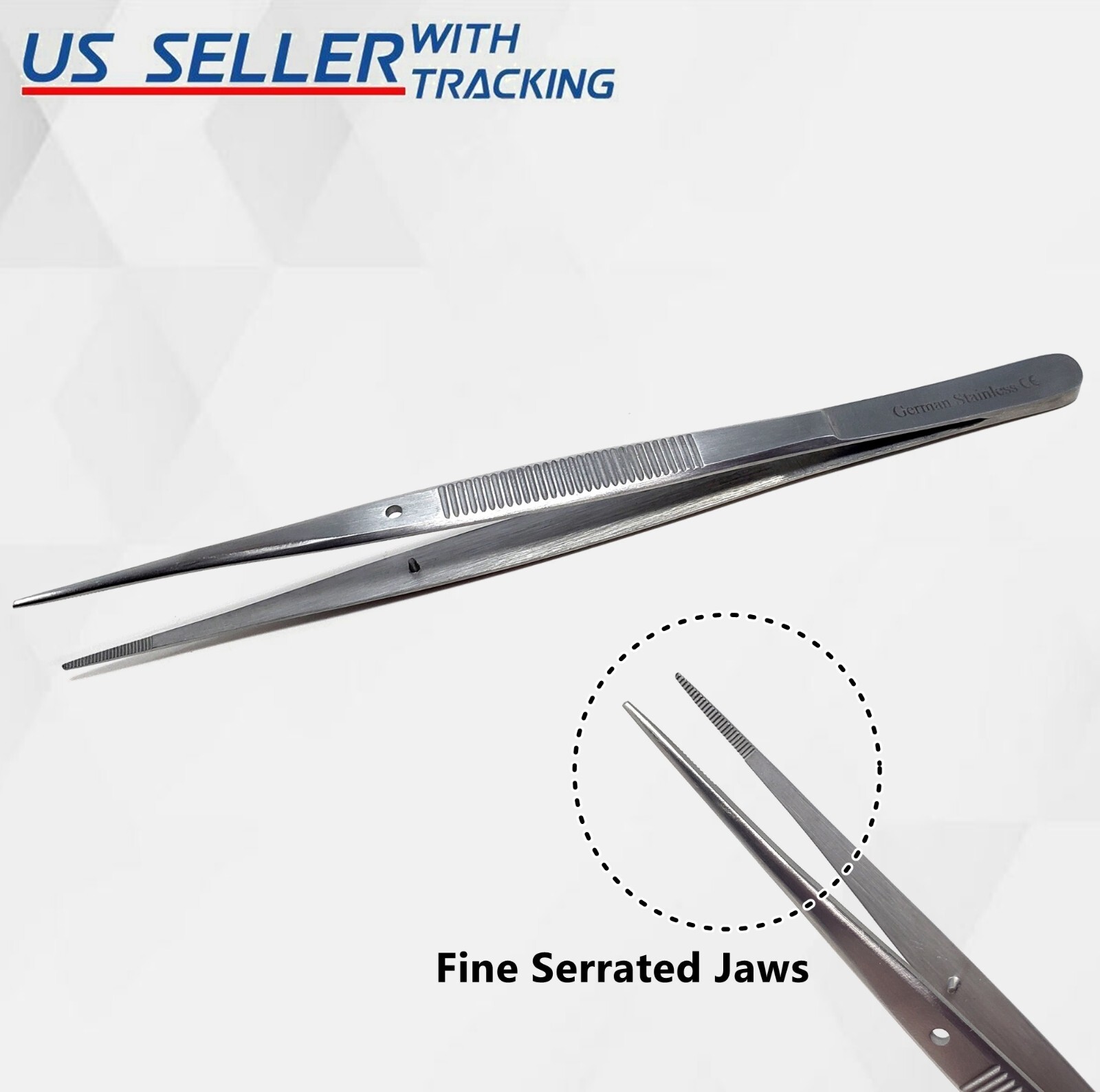 College/ Cotton Dressing Pliers 6" (16cm) Dental Instruments German Stainless CE