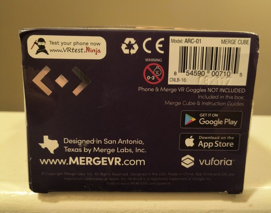 Merge Cube AR/VR Holograms - Virtual Game Toy for IOS or Android