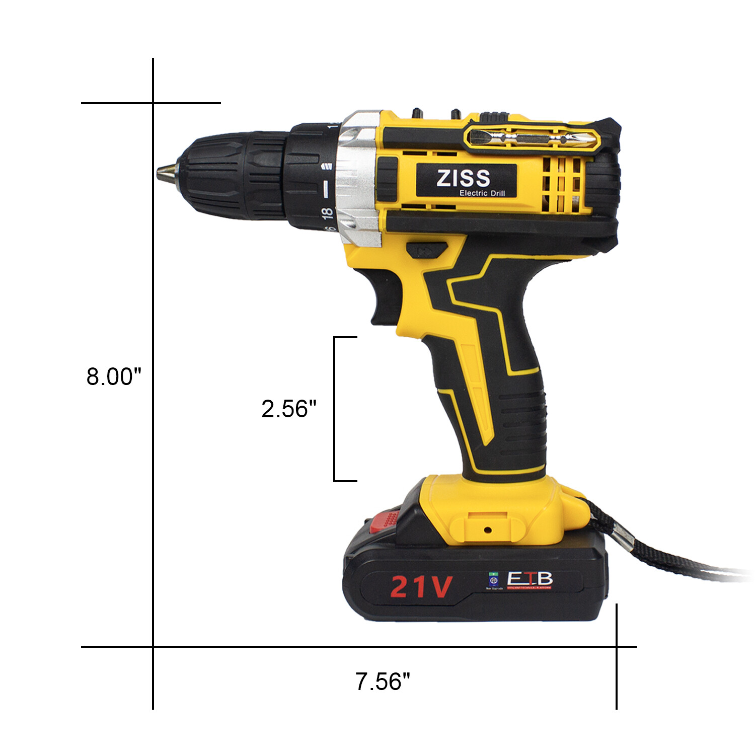 21V 34IN1 Electric Cordless Drill Impact Drill Combo Set with Battery & Charger