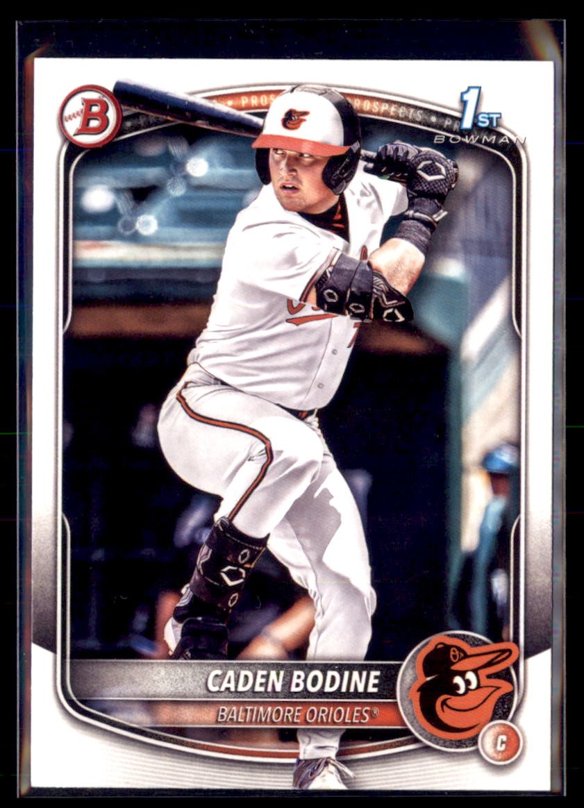 2025 Bowman Draft Paper Caden Bodine Orioles BD-63 1st Bowman 5 card lot