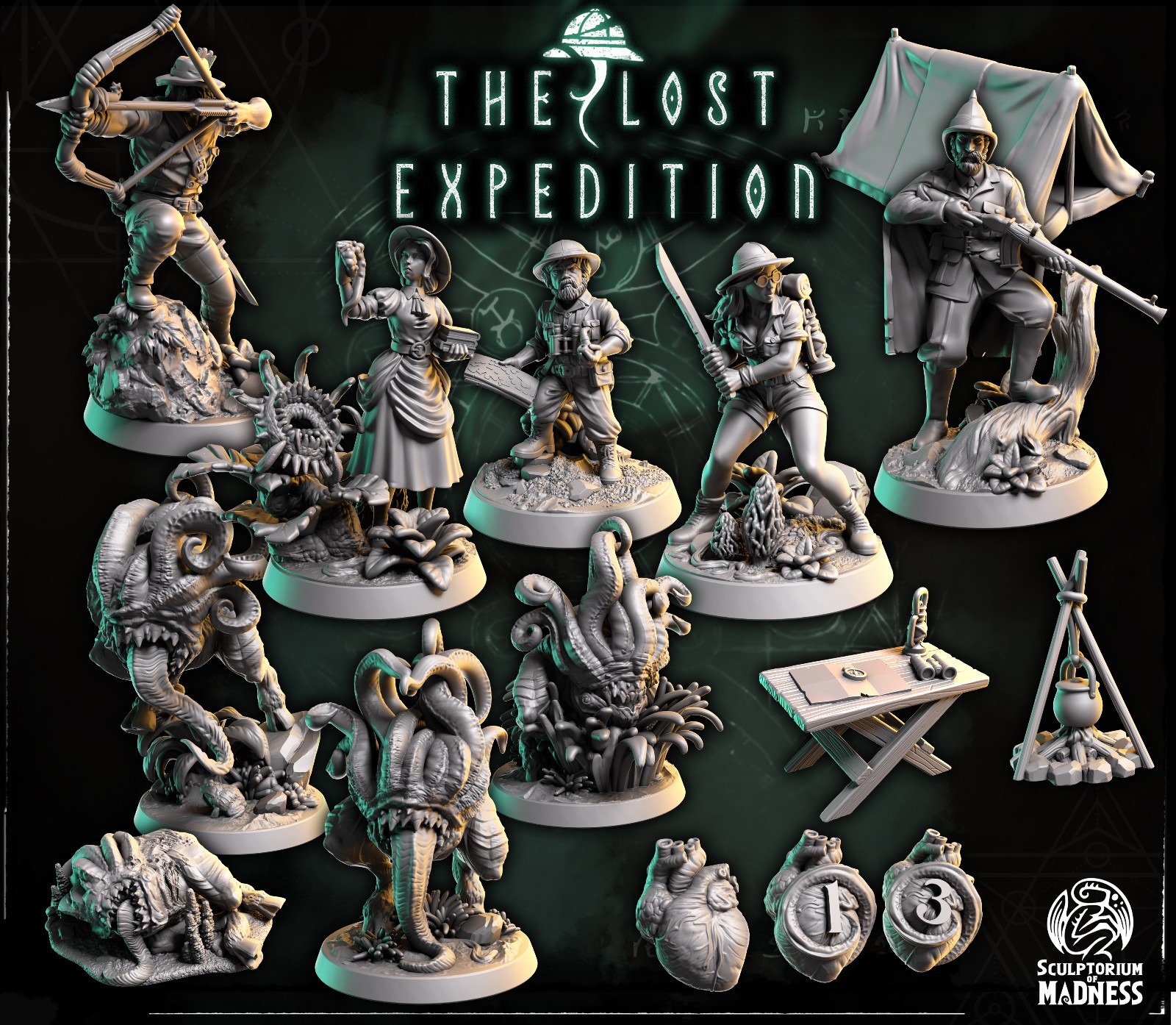 The Lost Expedition - Jungle Explorer 32mm Miniatures