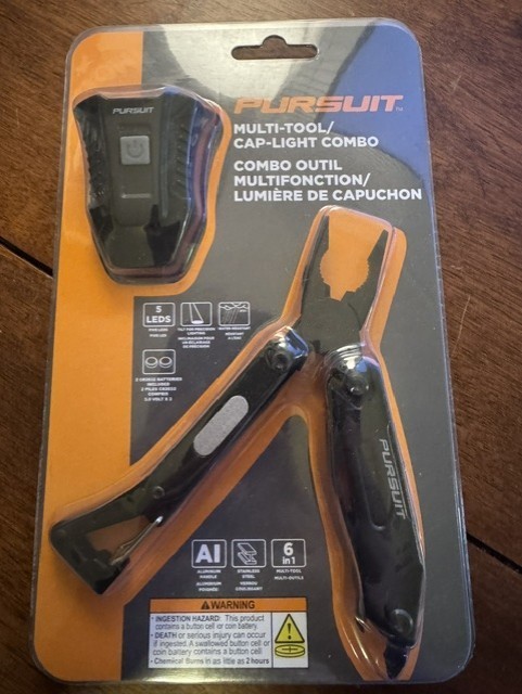 Pursuit Multitool & Headlamp Combo Gift Set Pack Waterproof Bass Pro Shops