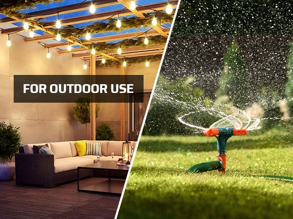 DEWENWILS Outdoor Timer Outlet Waterproof Programmable 2 Outlet 15A Heavy Duty