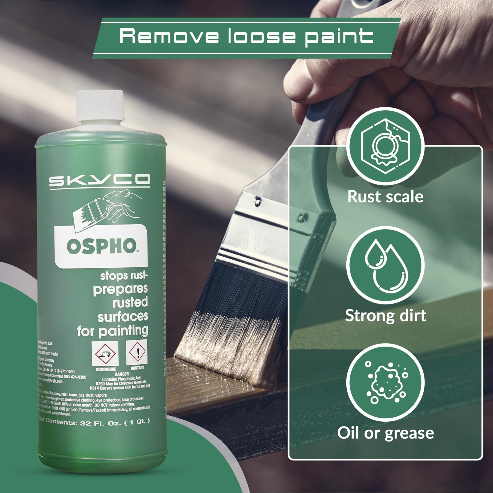 Ospho 605 Metal Treatment, 32 Fl Oz (Pack of 1)