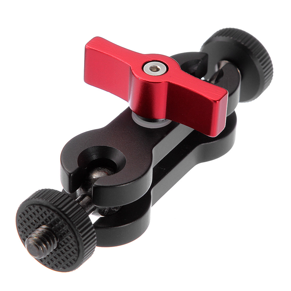 360¡ã Dual Ball Head Hot Shoe Magic Arm Bracket Mount Holder For Cam Monitor