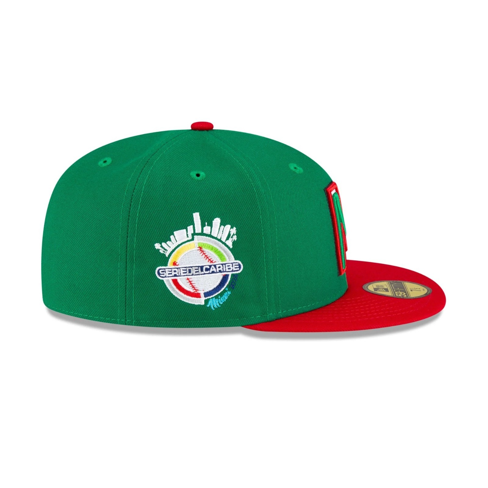 New Era 59Fifty 2-Tone Green/Red Mexico Serie Del Caribe Black UV - NWT - 7