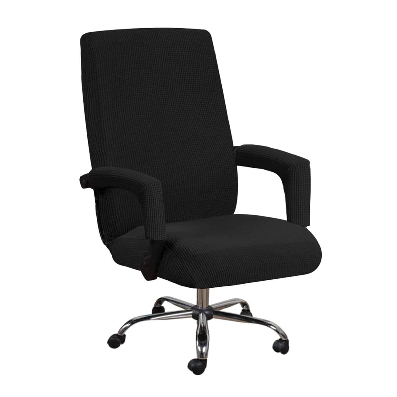 JIANWEI Office Chair Cover with Armrest Covers, Stretchable Oversized Computer