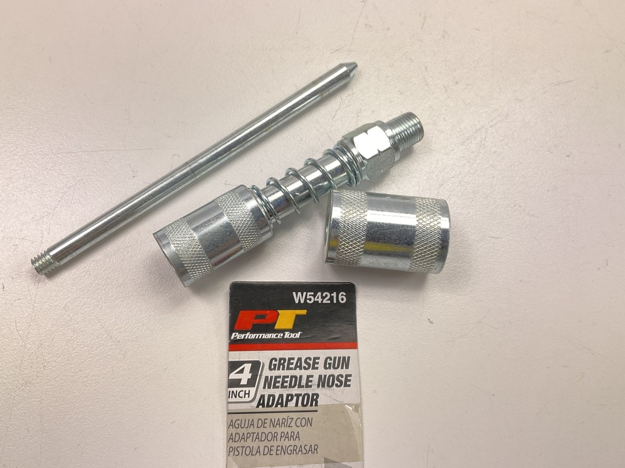 Performance Tool W54216 4" Grease Gun Needle Nose Adapter