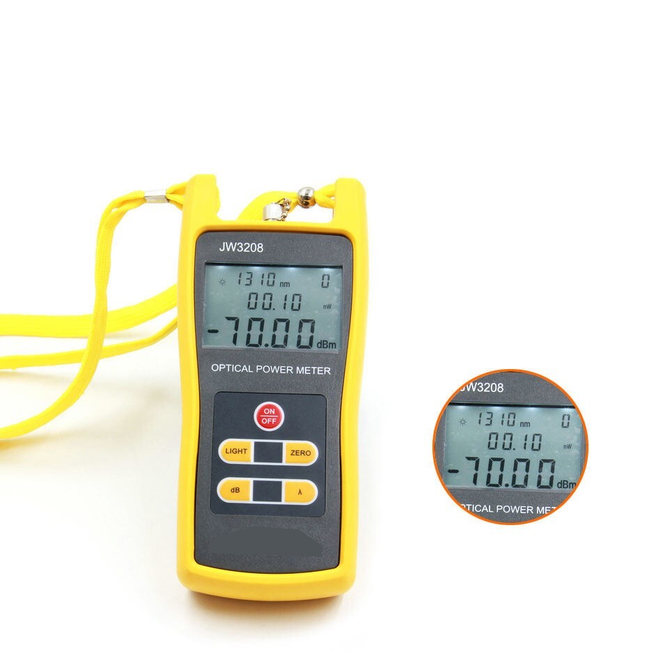 Handheld Optical Power Meter Tester Fiber Optical Power Meter Range -70~+3dBm