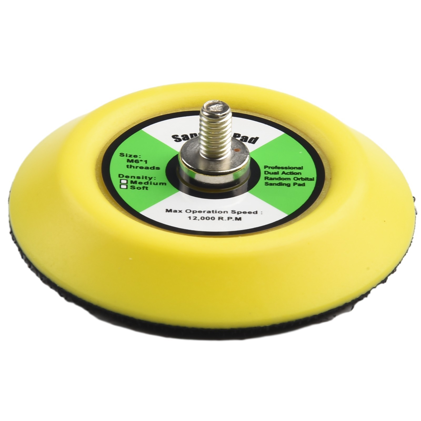 5pcs/ 3 75mm Hook& Loop Sanding Polishing Backing Pad M6 Thread/ For Air-Sander