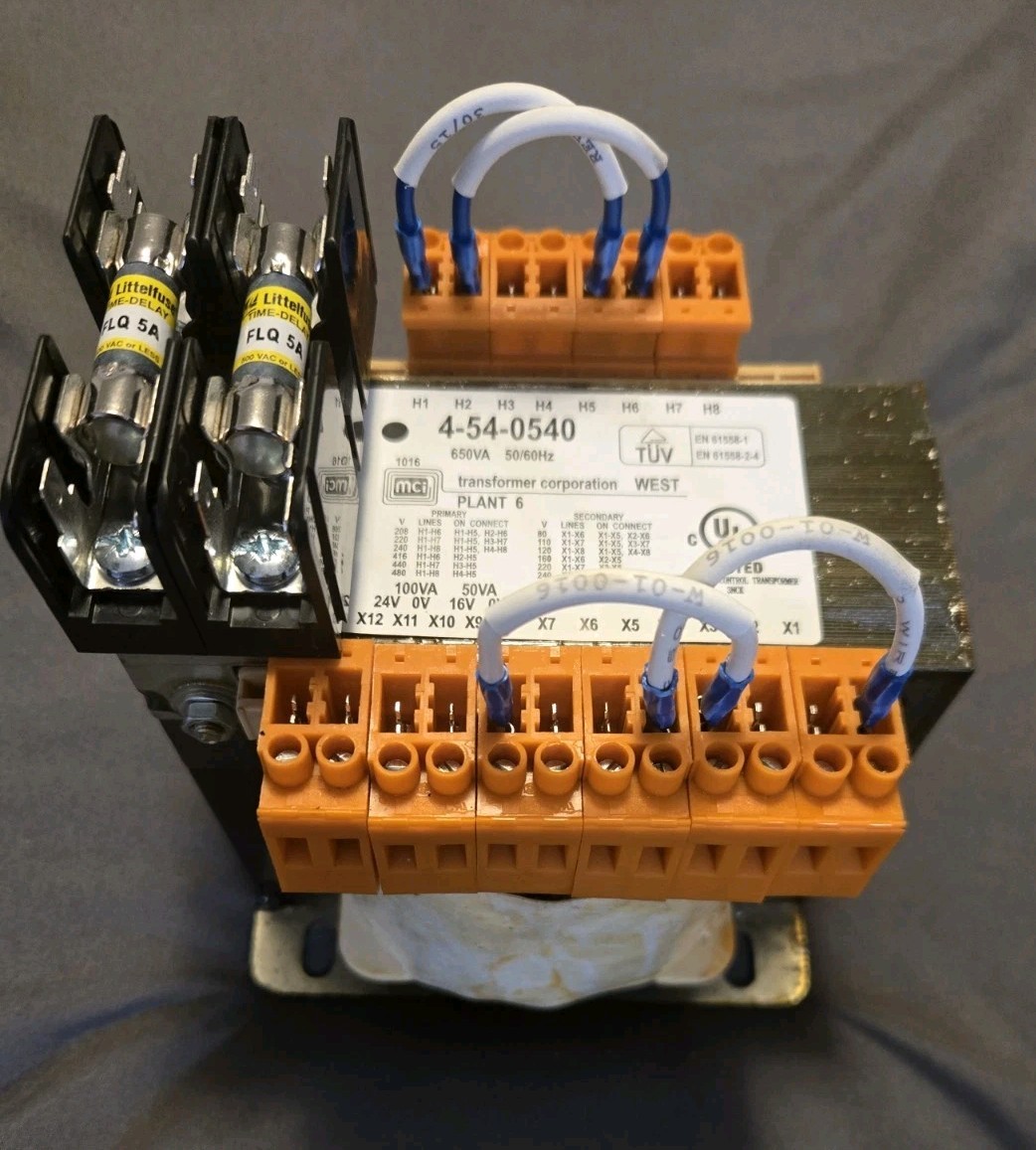 MCI TRANSFORMER 4-54-1540 / 4541540 Industrial Control 1650VA 3.13/4.17 AMP