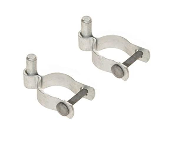 2 Pack Chain Link Fence Frame Gate Post Male Hinge with Bolts and Nuts (1-5/8