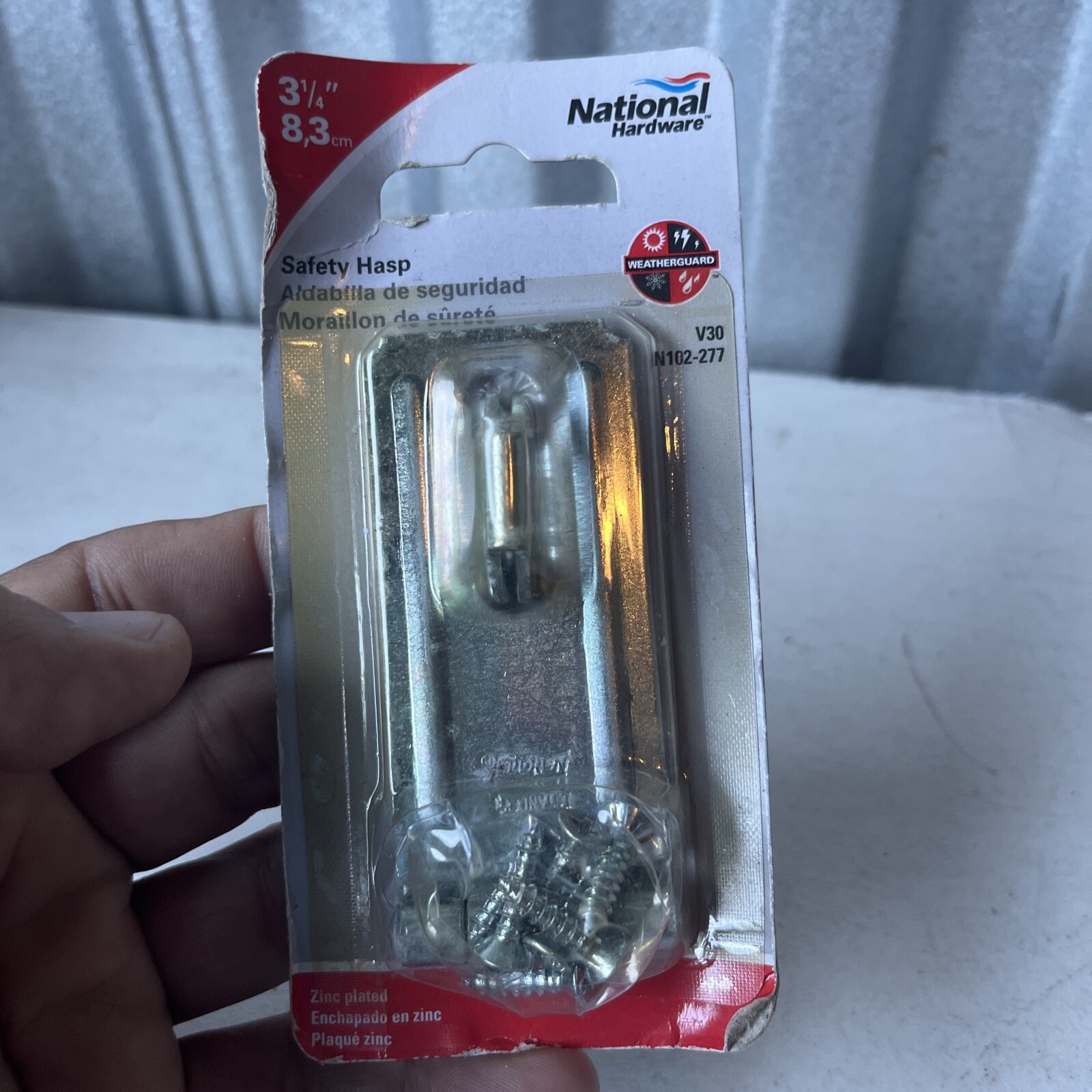 NATIONAL HARDWARE 3 1/4" SAFETY HASP - NEW (tb3.1)