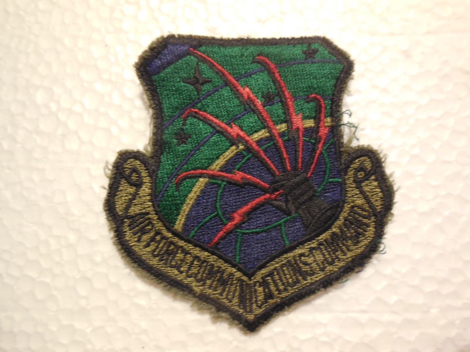 AIR FORCE COMMUNICATIONS COMMAND USAF SUBDUED EMBROIDERED PATCH FREE USA SHIP