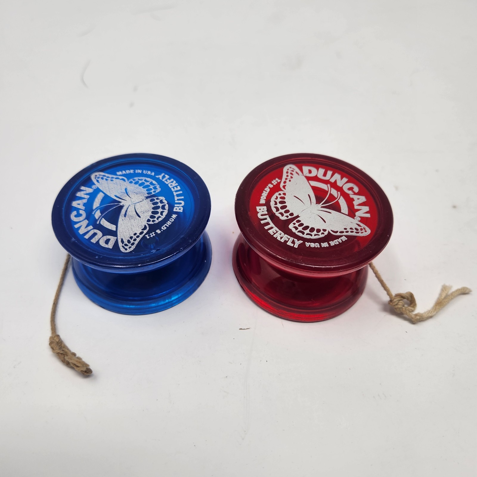 Pair Of Duncan Yo-Yo Collection Bundle – Butterfly & Imperial Models Red Blue