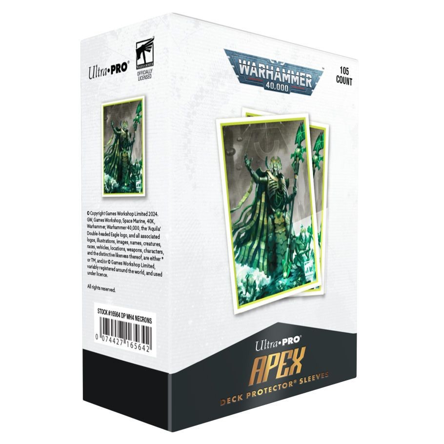Ultra Pro Apex Deck Protector Card Sleeves Warhammer 40,000 Necron 105