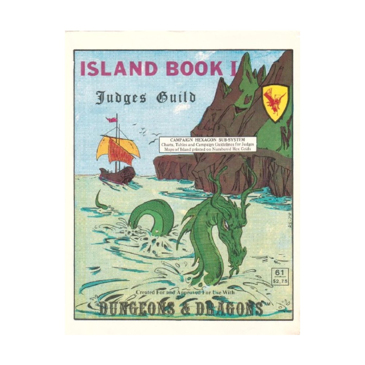 Judges Guild D&D Supplemen  Island Book I - Campaign Hexagon Sub-System (2n VG