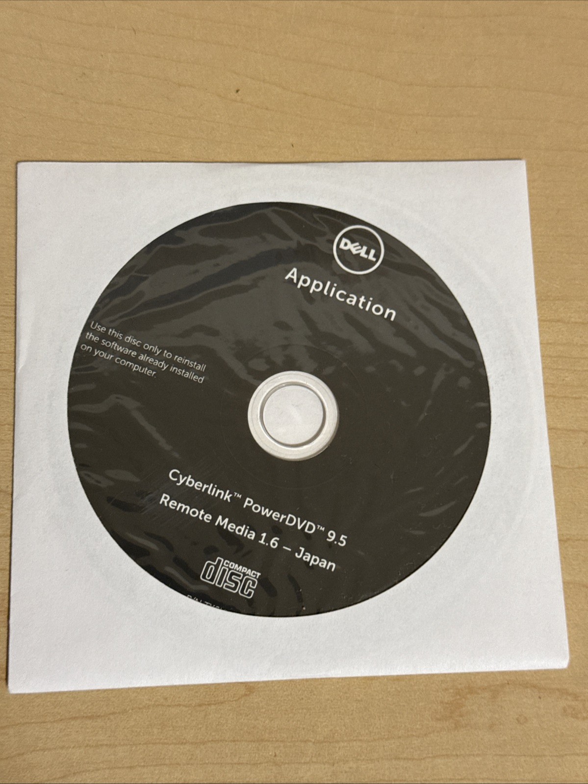 Sealed Dell CD Reinstall CyberLink PowerDVD 9.5 + Remote Media1.6 for Japan