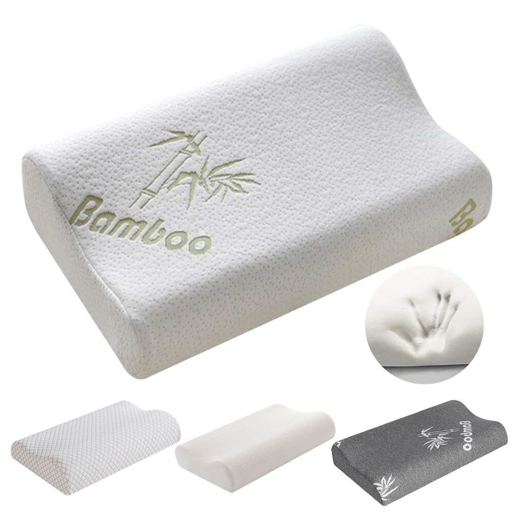 Memory Foam Pillow Cervical Contour Orthopedic Neck Support Pillow+Pillowcase