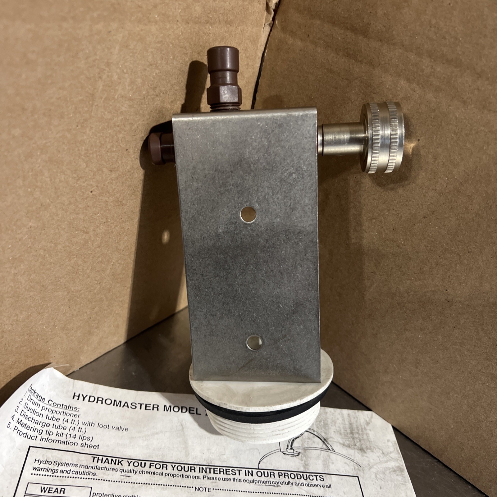 Hydromaster Systems Model 208 HydroMaster Venturi Mixer Nos Surplus No Box