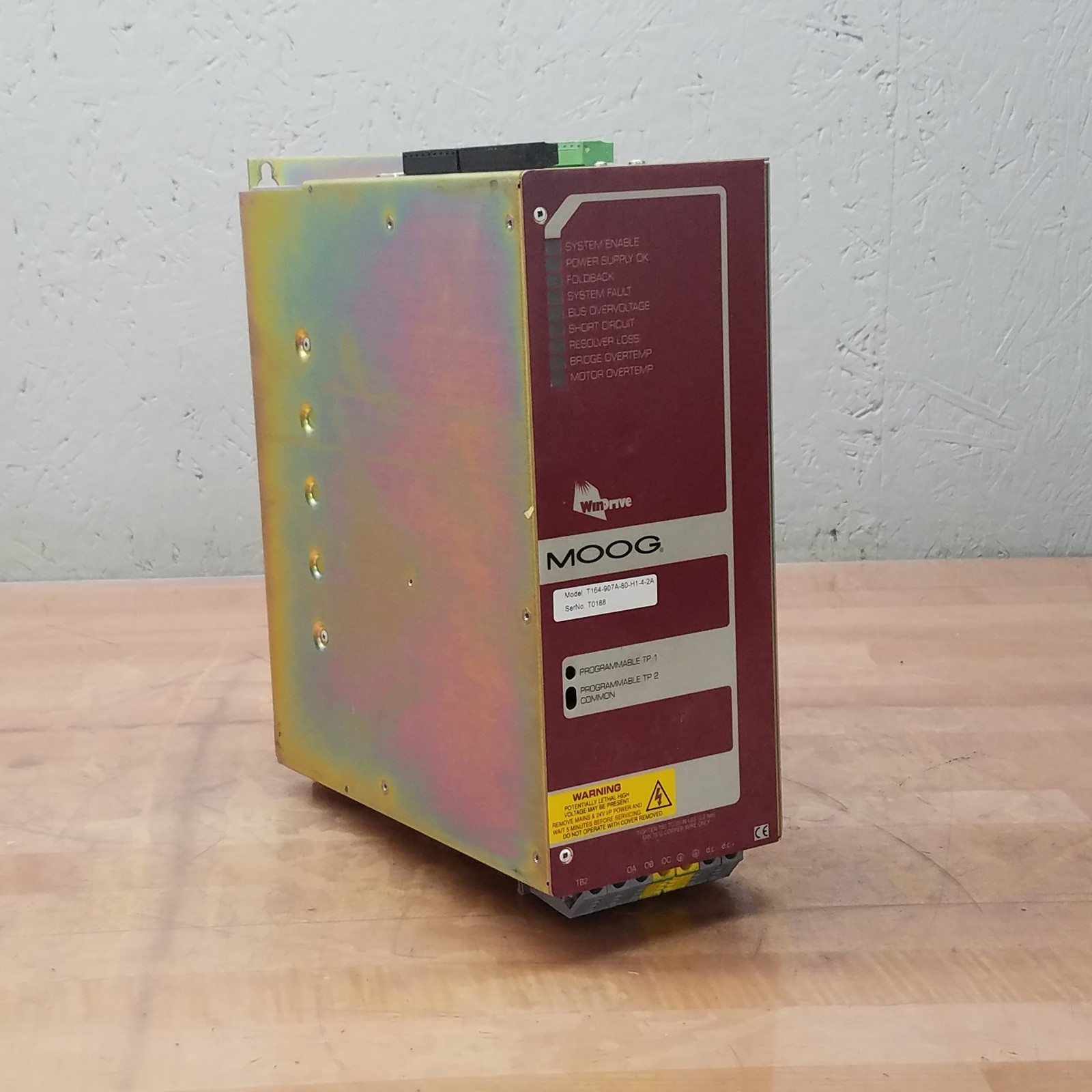 Moog T164-907A-80-H1-4-2A Digital Motor Controller, 80A Output, 12 kW - USED