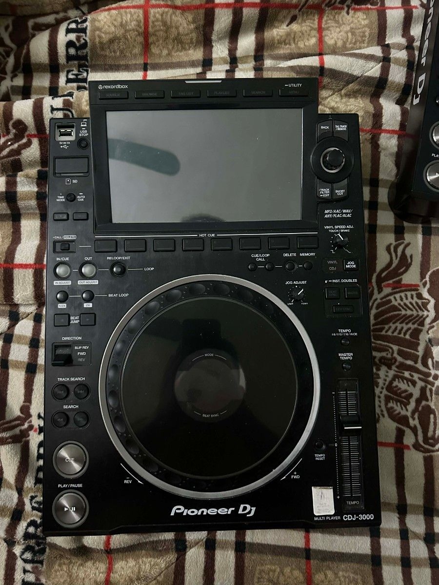 Pioneer DJ CDJ-3000 Pro Multiplayer Black Touchscreen Rekordbox Hi-Res Used