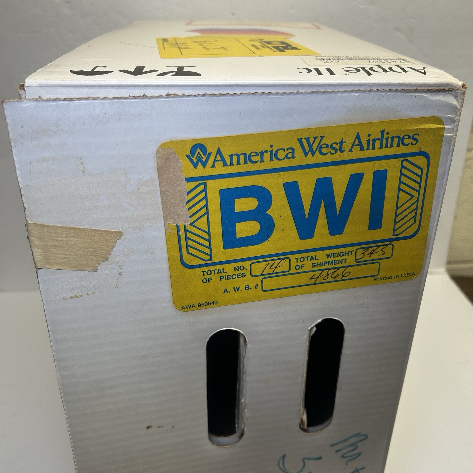 Vintage 1984 Original Apple IIc Model A2S4000 Computer Original BOX ONLY!