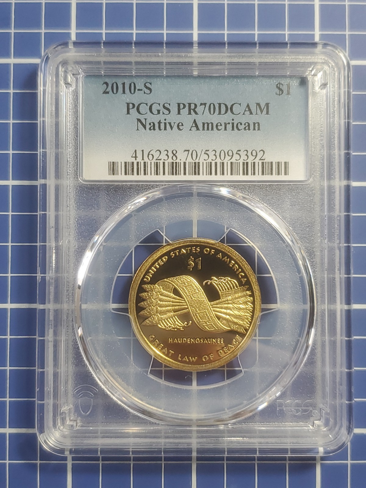 2010-S $1 PCGS PR70DCAM Sacagawea Native American Great Law Of Peace 5392