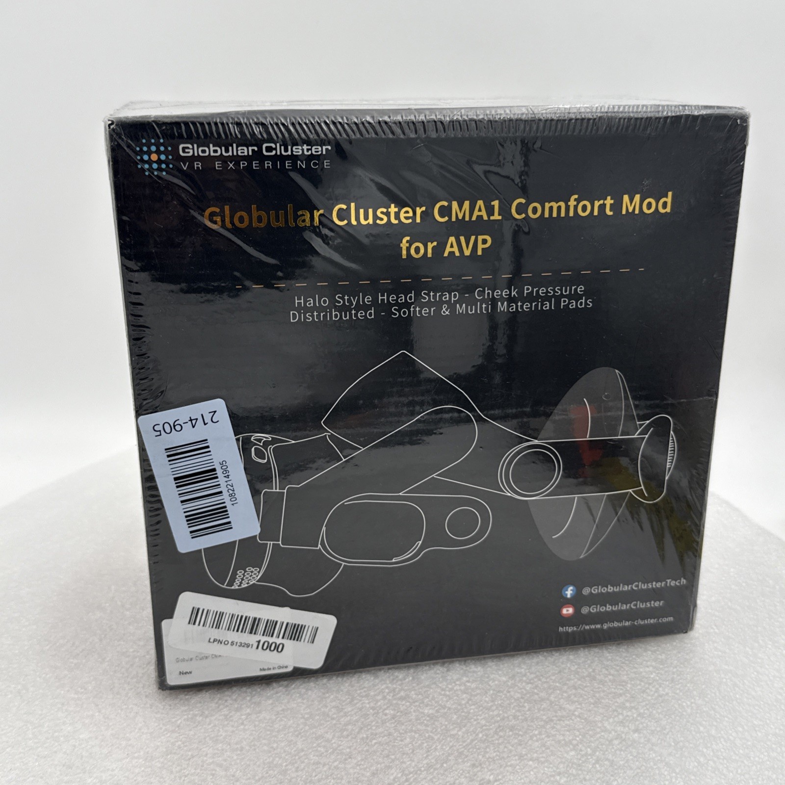 Globular Cluster CMA1 Comfort Mod Compatible with Apple Vision Pro