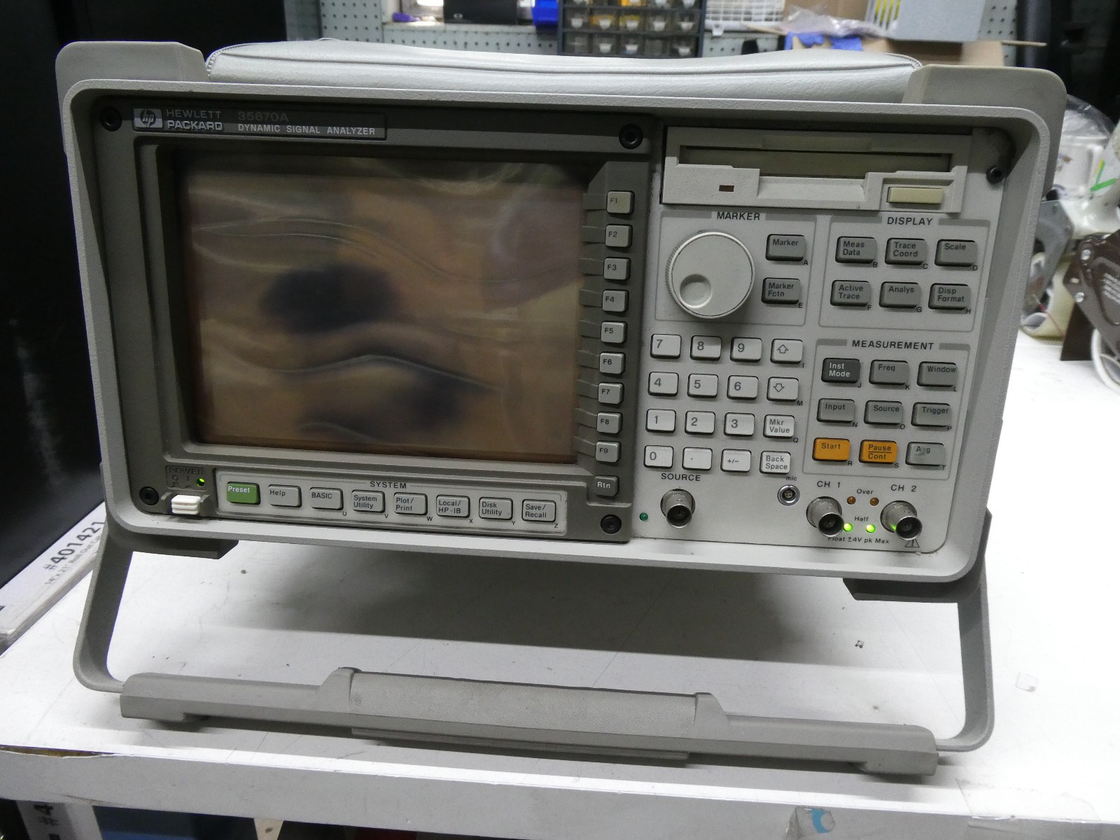 🍀 PARTS READ! HP 35670A Dynamic Signal Analyzer OPT 1C2 1D1 1D2 1D3 1D4 UFC