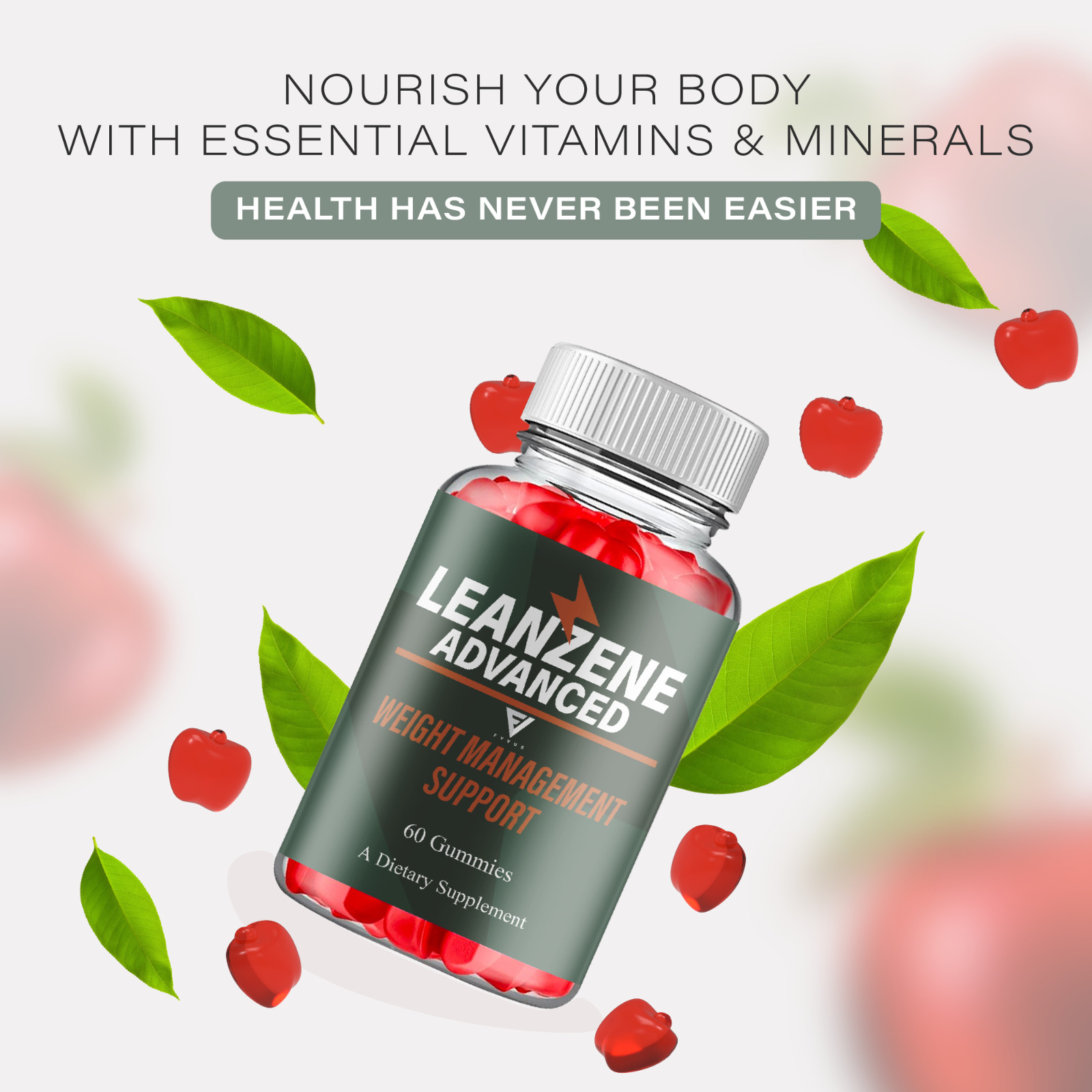 (5 Pack) Leanzene Weight Management, Leanzene Advanced Formula (300 Gummies)
