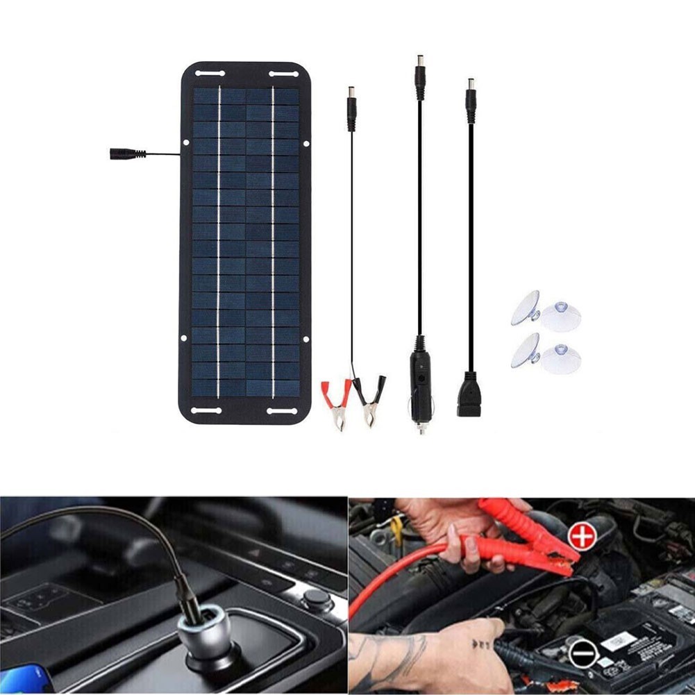 30W Solar Panel 18V Charging Camping Supply Doubles Output for current