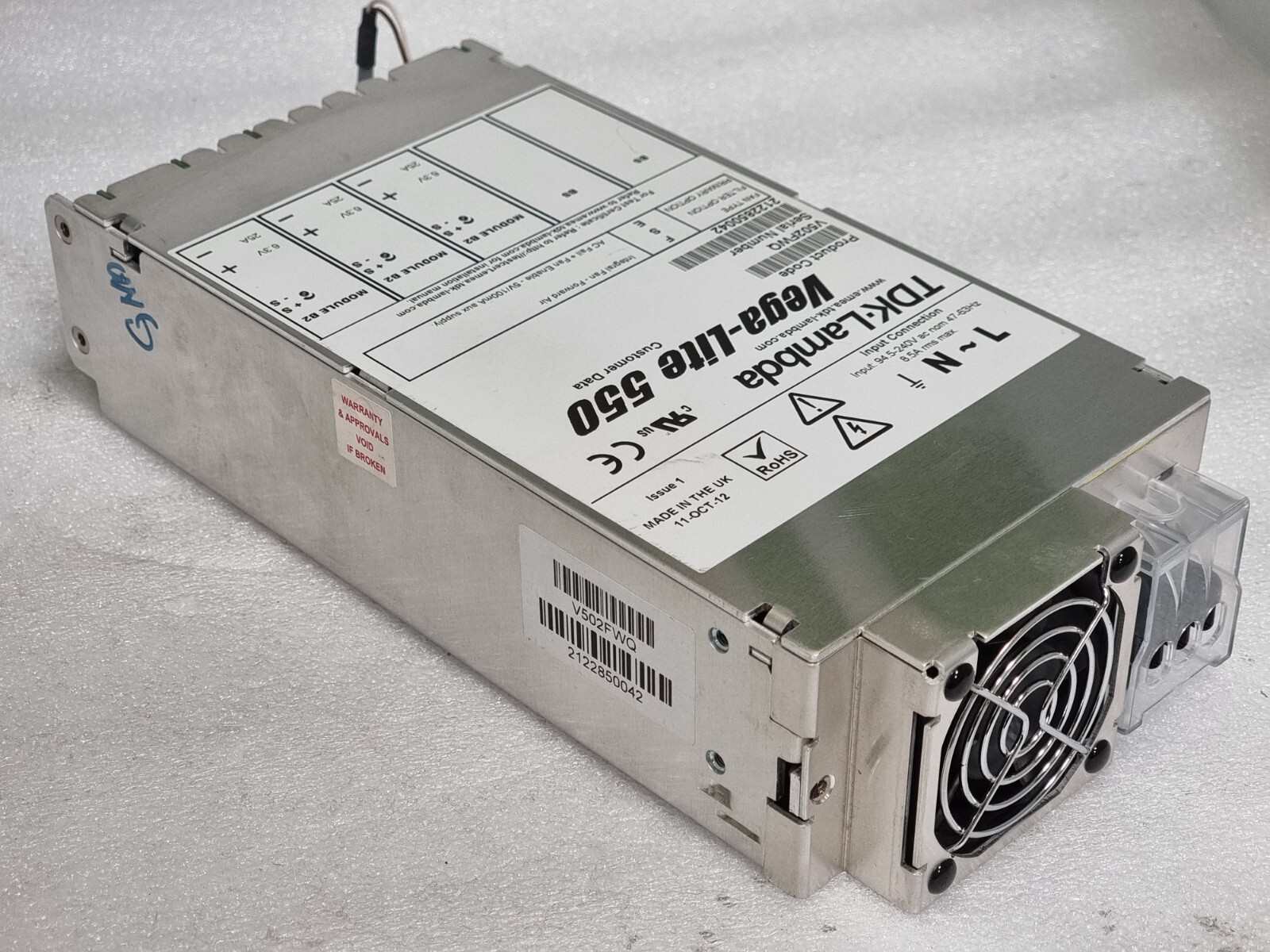 Used TDK-LAMBDA Vega-Lite 550 V502FWQ