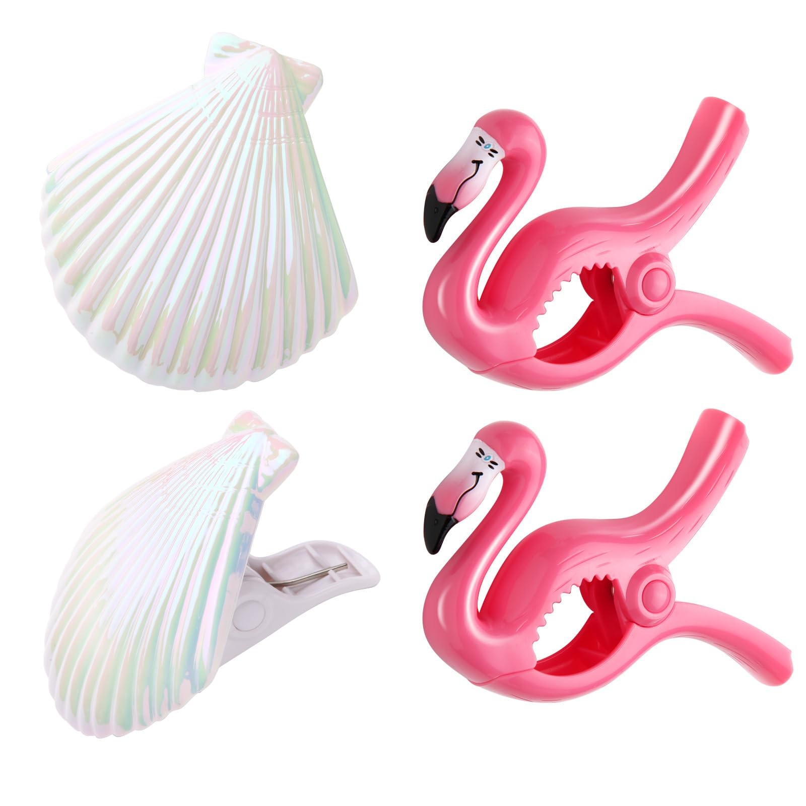 Bright Color Beach Towel Chair Clips For Patio Pool Lounge Accessories 4 PCS
