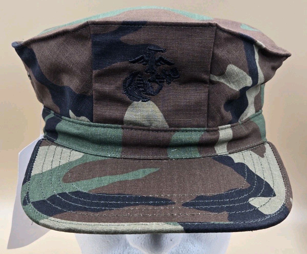 Vanguard Tru-Spec Mililtary Camo 8 Point Cap/Hat Size 7 USMC Marines NWT NEW