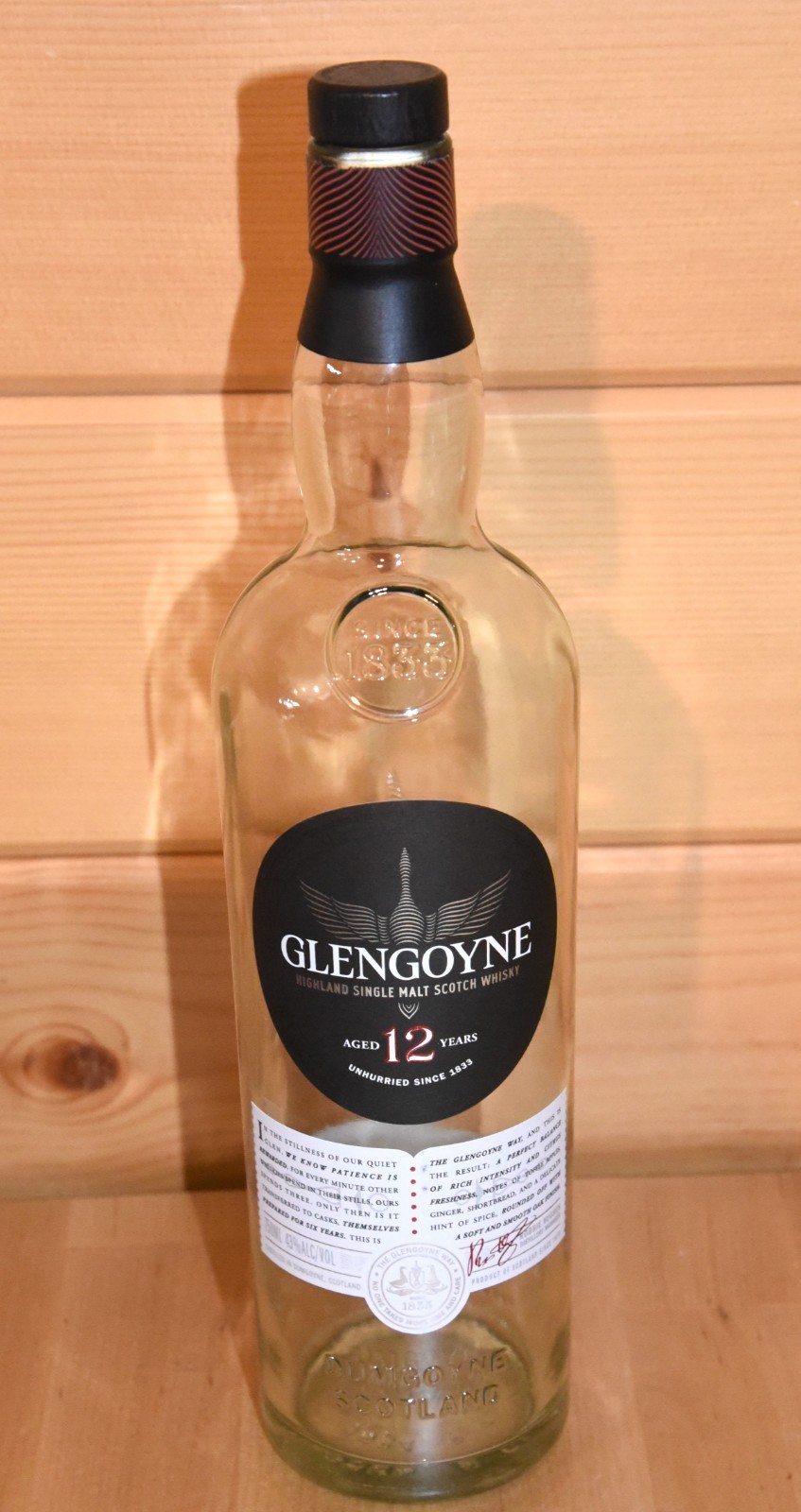 Glengoyne 12-year Single Malt Scotch Whisky Bottle Empty 750ml w Cork