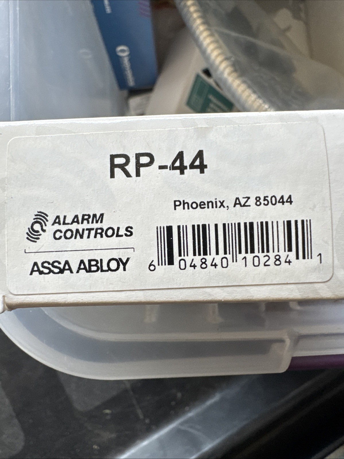 Alarm Controls Rp-44 Wall Plate, Single Gang, Stainless Steel Assa Abloy