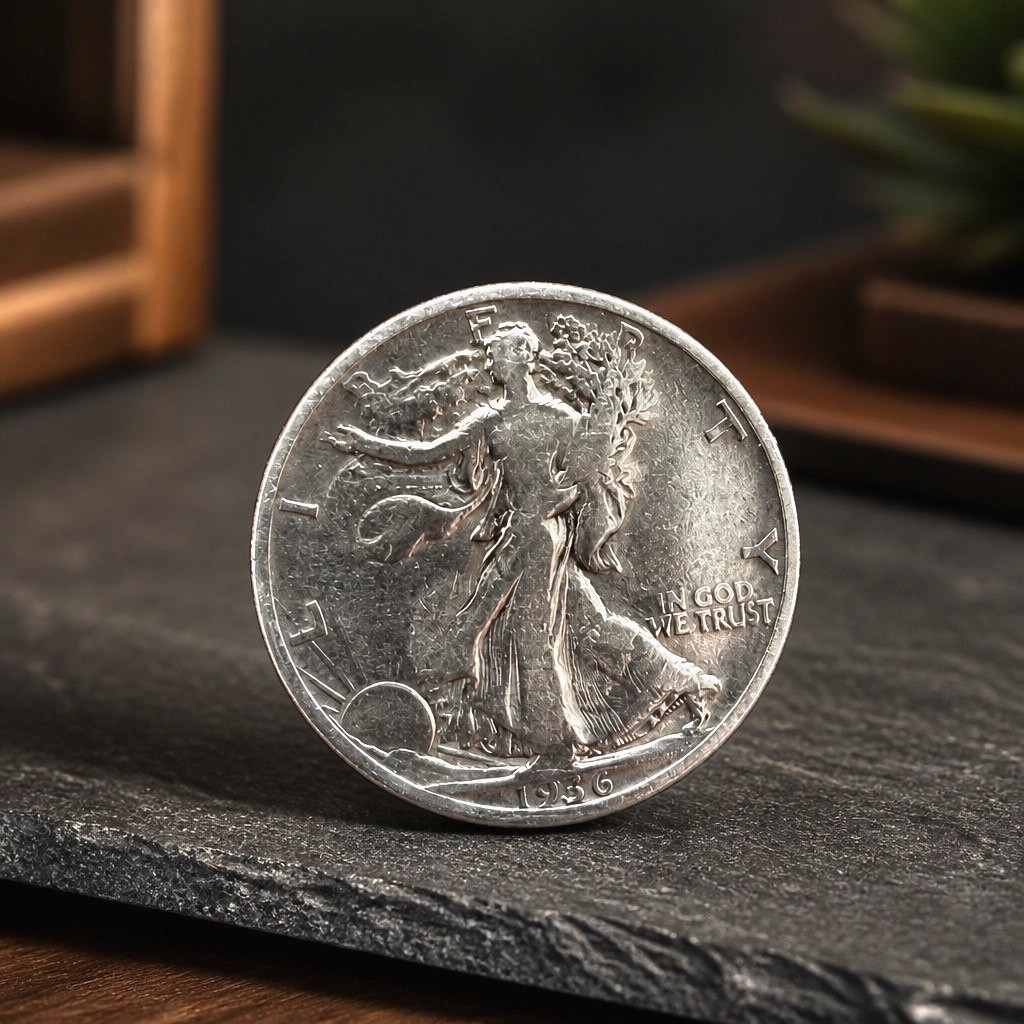 1936-S Walking Liberty SILVER Half Dollar Nice Circulated Condition