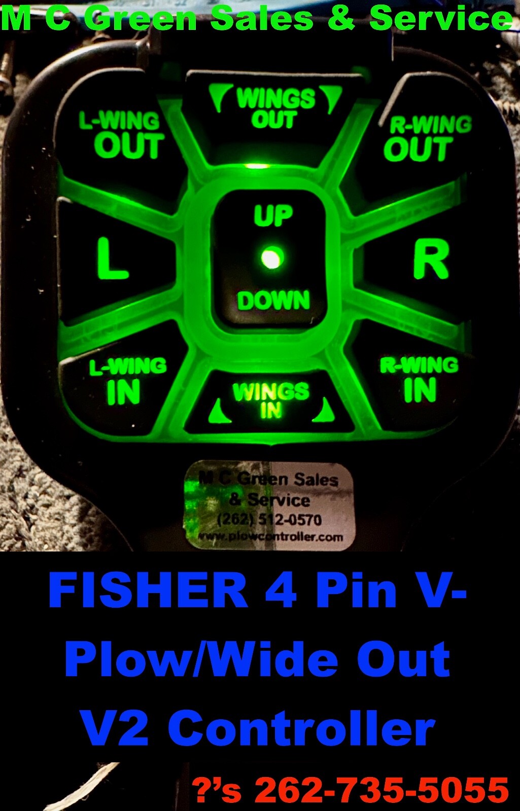 V2 PREMIUM FISHER V 4 PIN SNOW PLOW PROGRAMMABLE CONTROLLER MVP FLEETFLEX 85100