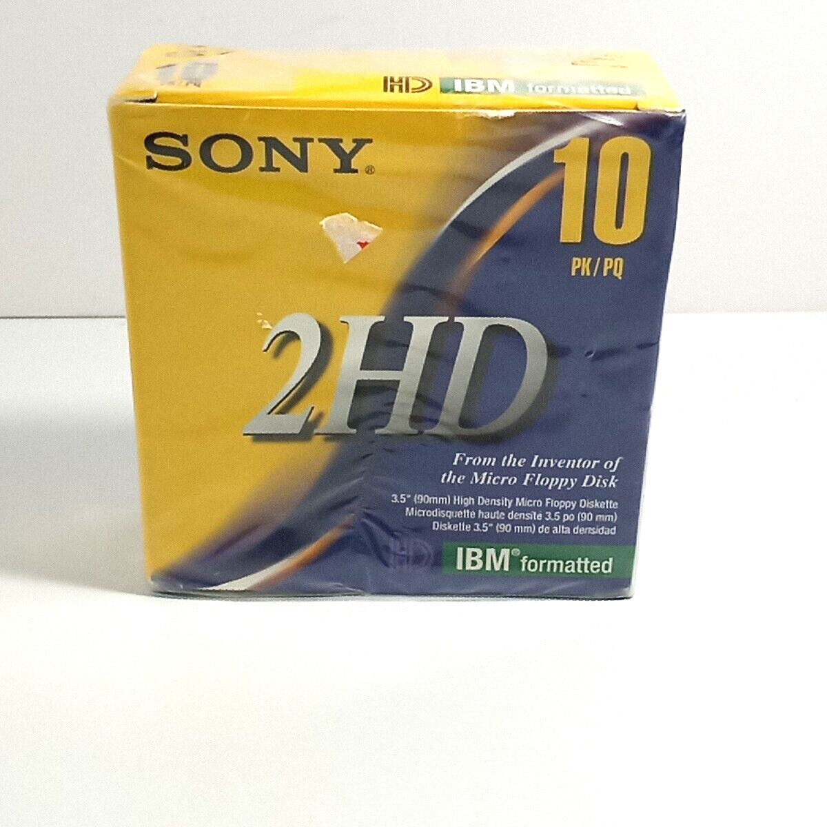Sony MFD2HD 1.44MB XT Series 3.5" Micro Floppy Disc 10 Pack Factory Sealed