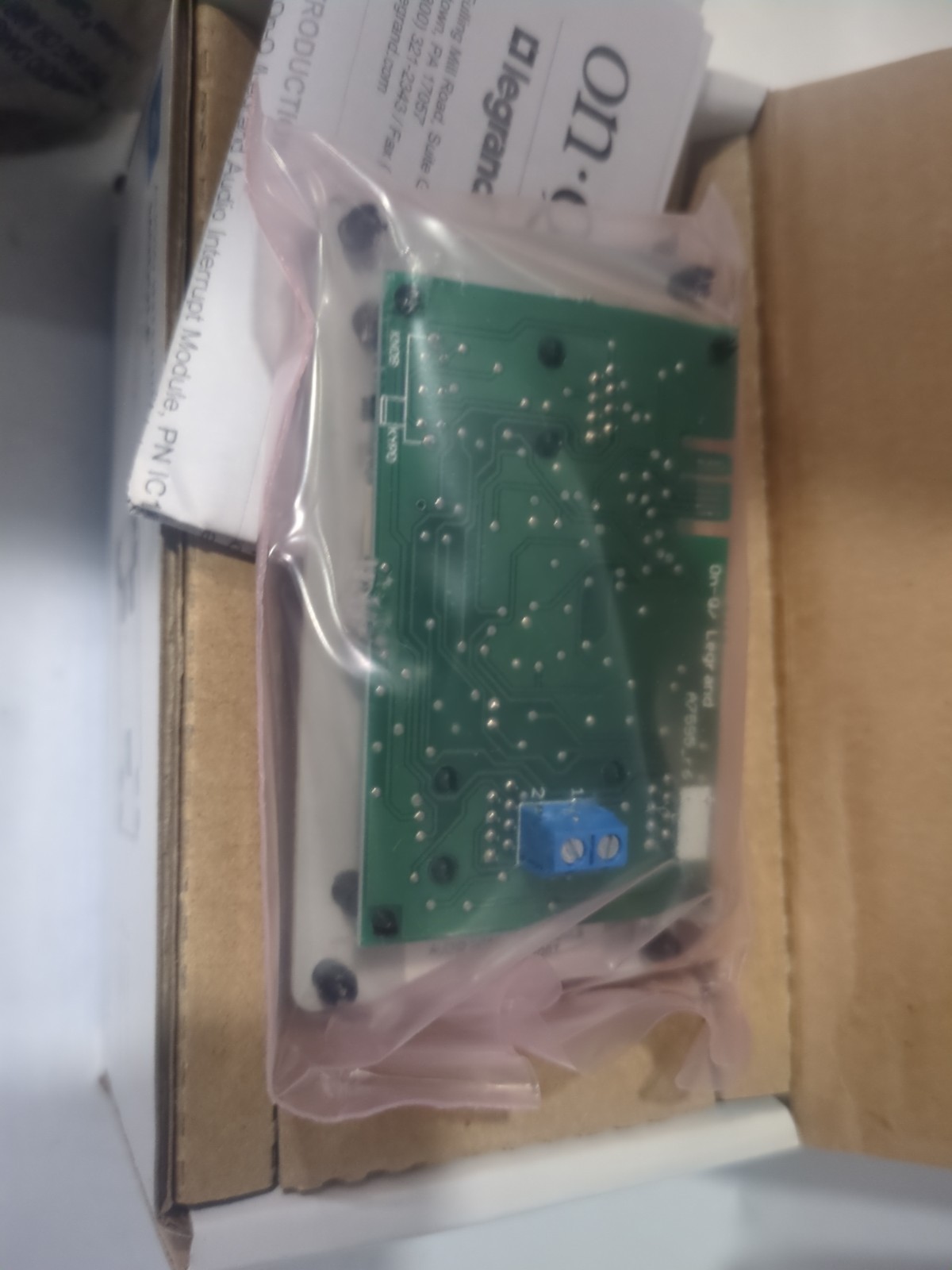 NEW On-Q Legrand lyriQ Audio Interrupt Module IC1001 Open Box Complete