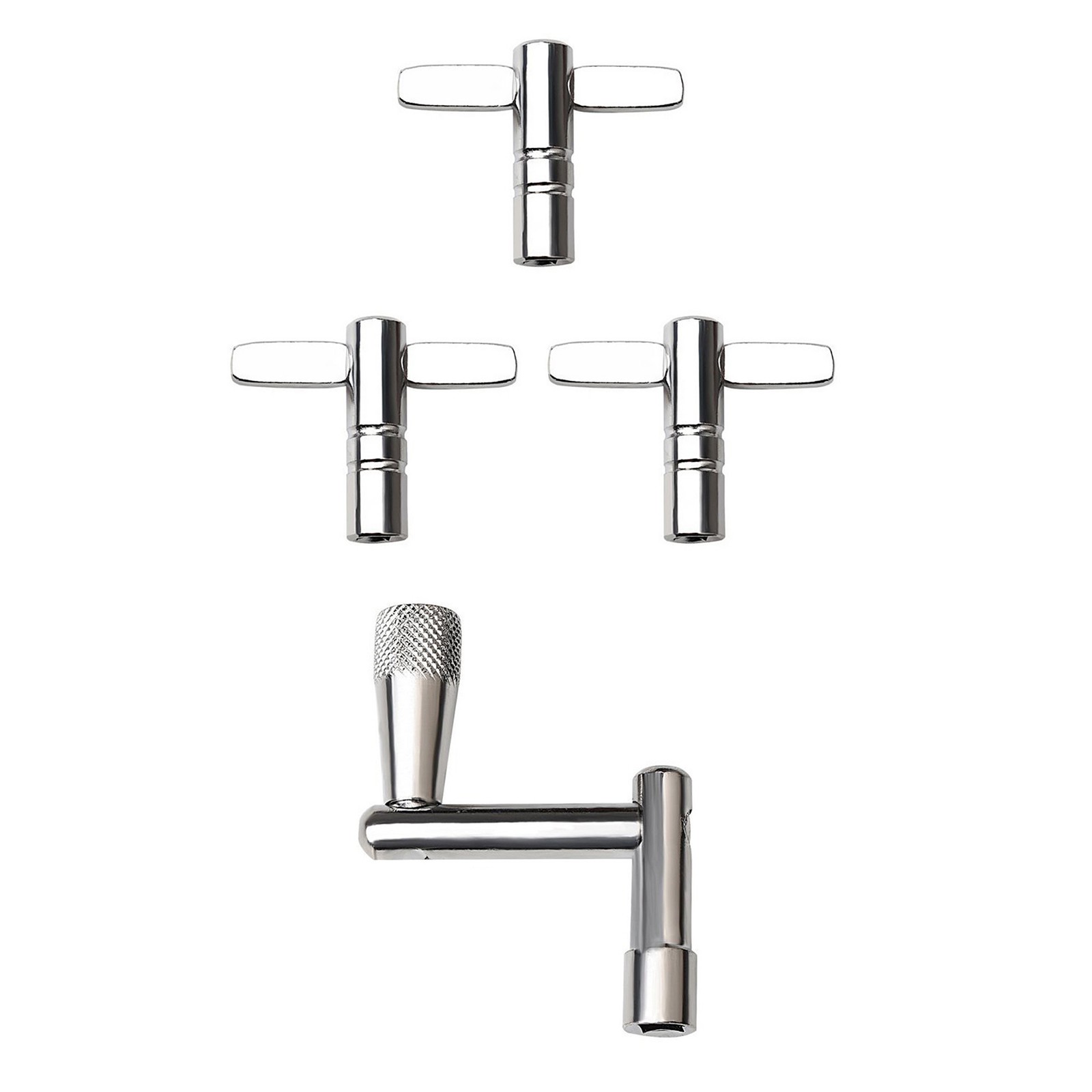 4 Piece Professional Drum Key Set with Continuous Motion Speed Tuning Key