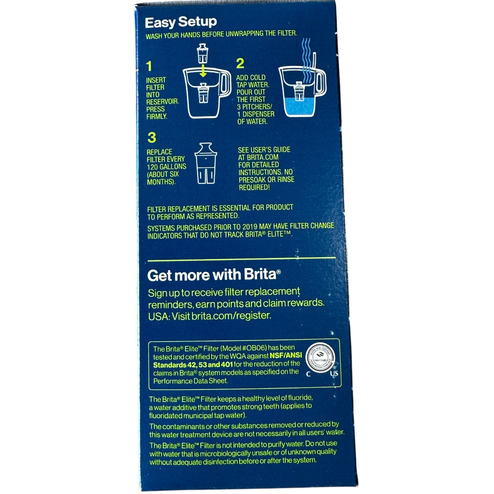 Brita Elite Longlasting Replacement Filters for Pitchers Dispensers 2 Pack