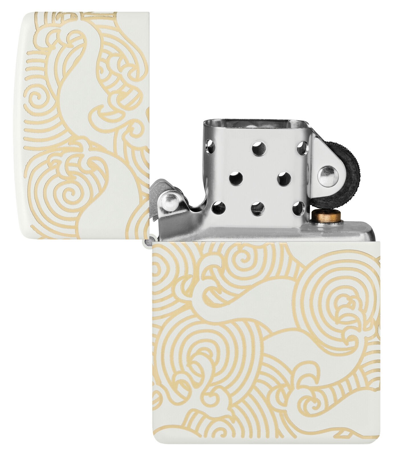 Zippo Waves Design White Matte 48909