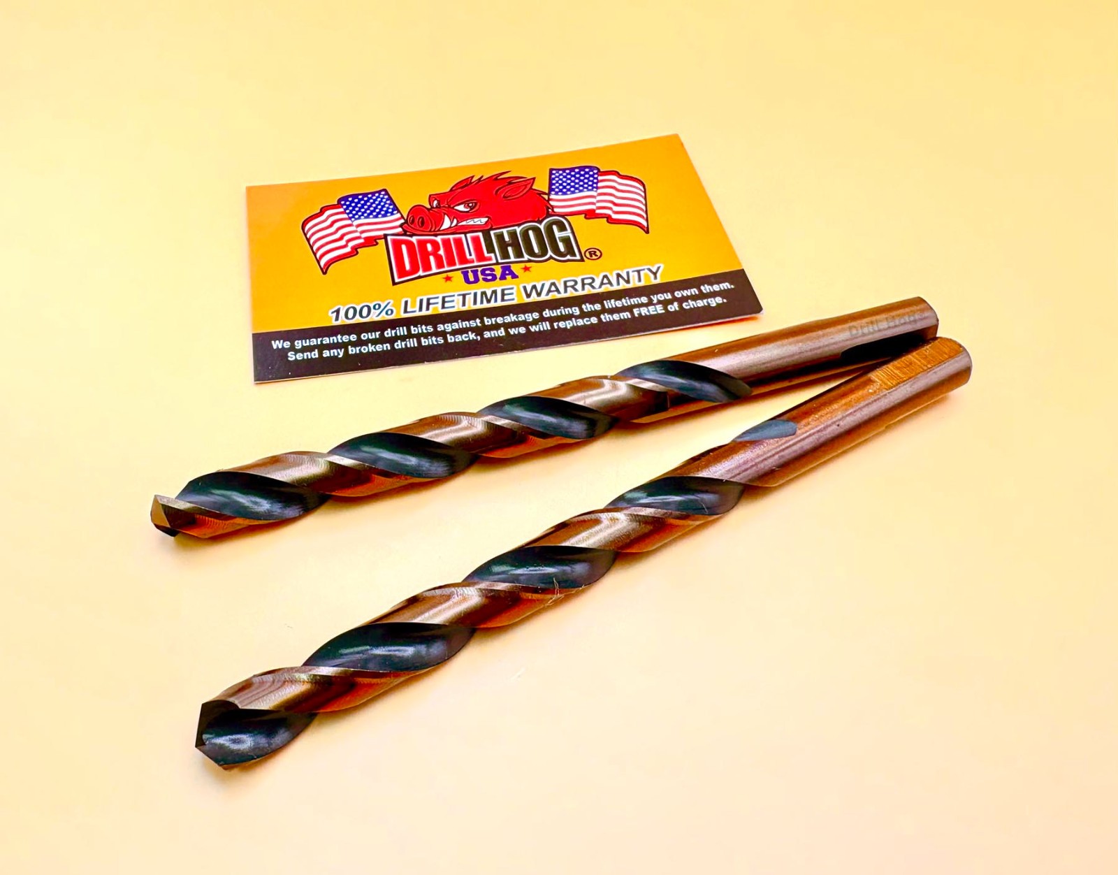 25/64 Drill Bit 25/64 Bit HI-Molybdenum M7 Twist Drill Hog® Lifetime Warranty