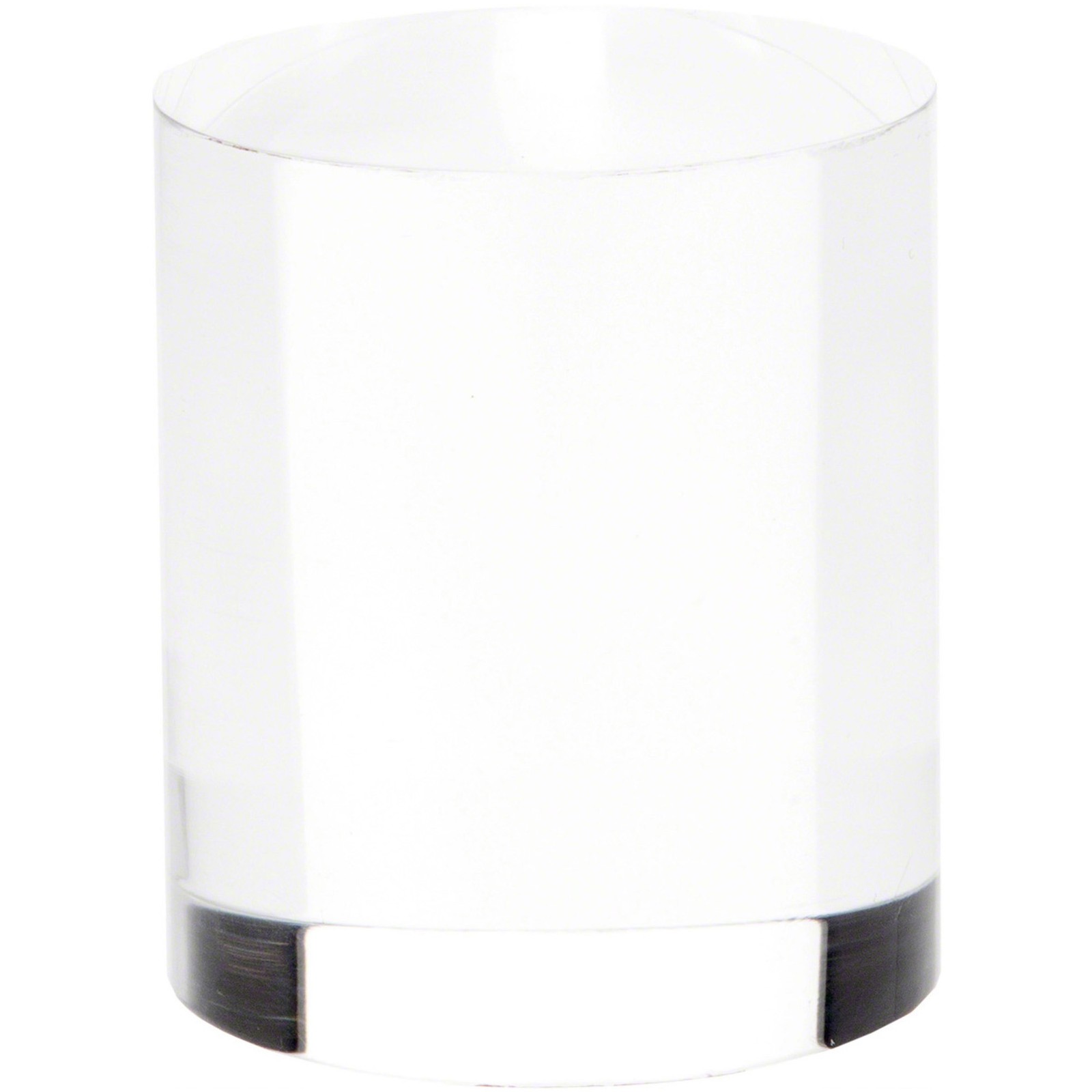 Plymor Clear Acrylic Solid Cylinder Round Display Riser, 3" H x 2.5" W
