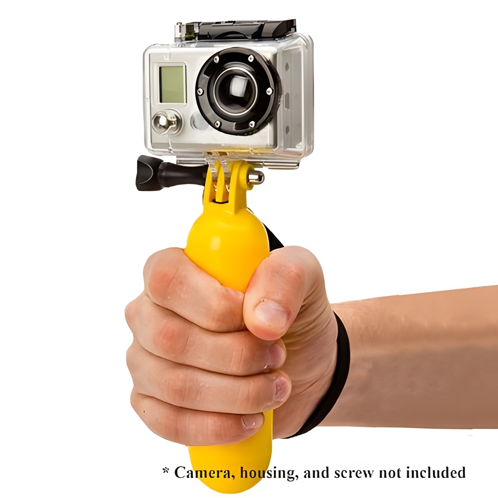 Xit XTGPFH Floating Bobber Handle Grip Hand Mount Action Camera Strap Yellow New