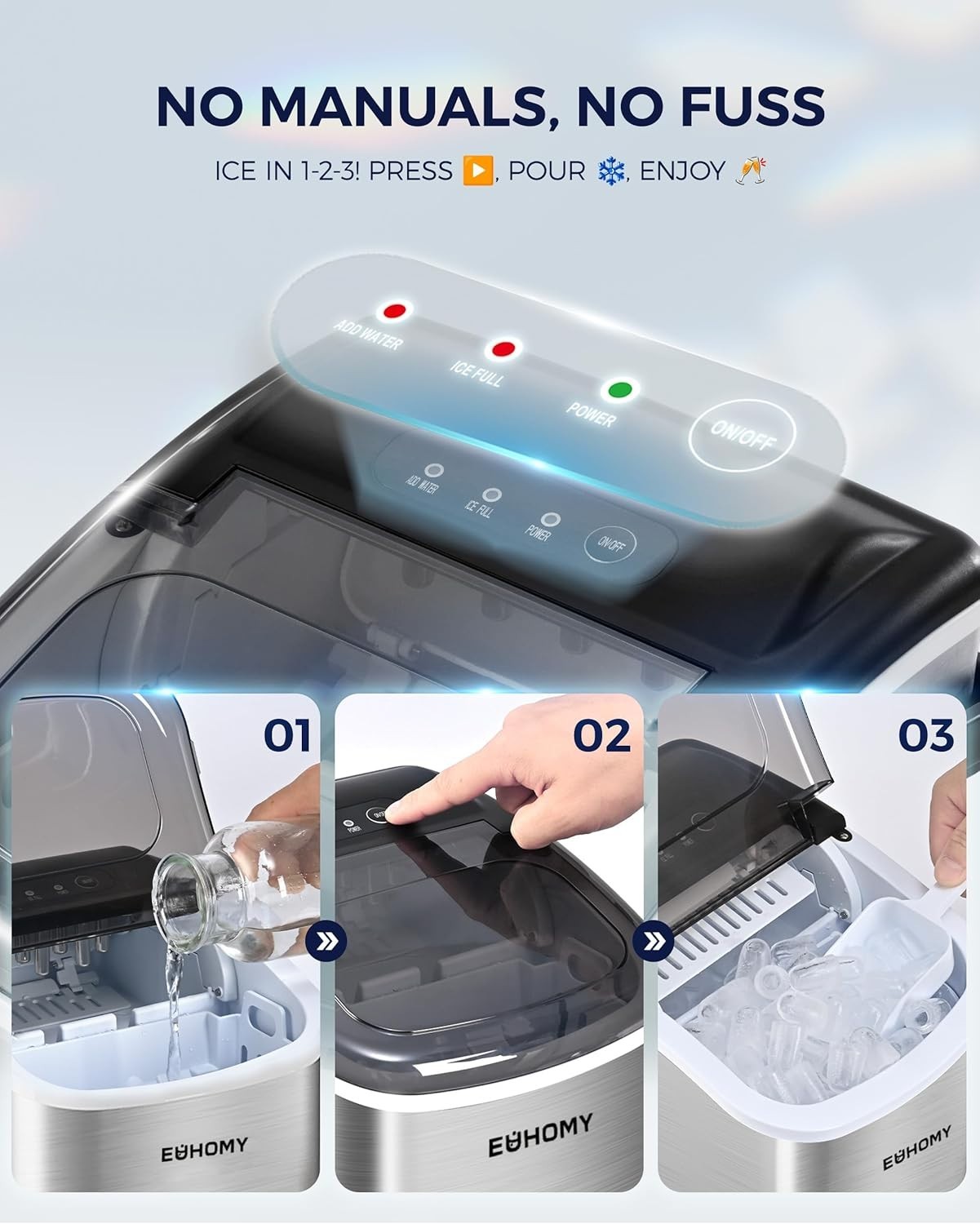 Reliable Ice Maker Machine with R600a Refrigerant for Optimal Performance