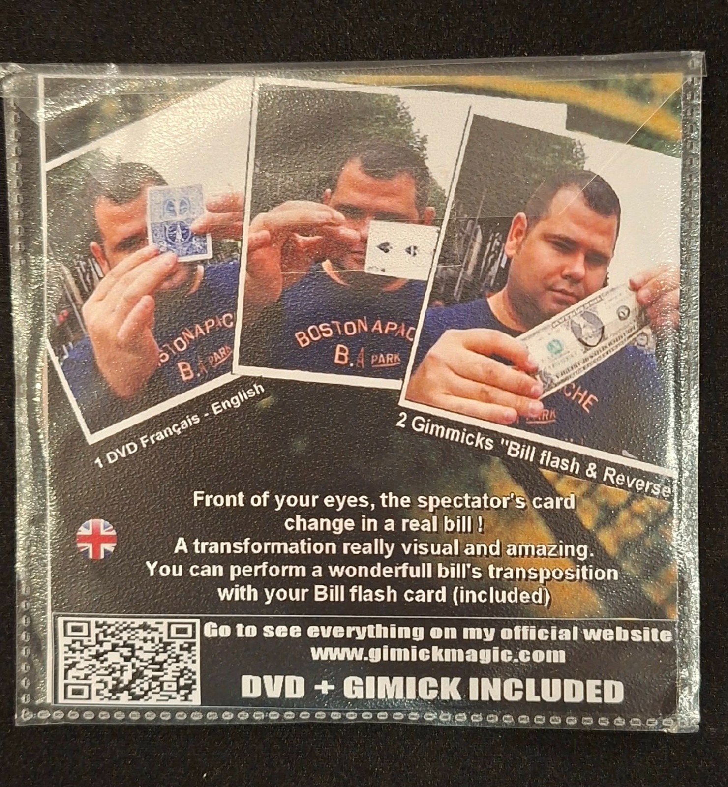 Bill-Flash Reverse by Mickael Chatelain - Gimmicks and DVD - Brand New Sealed